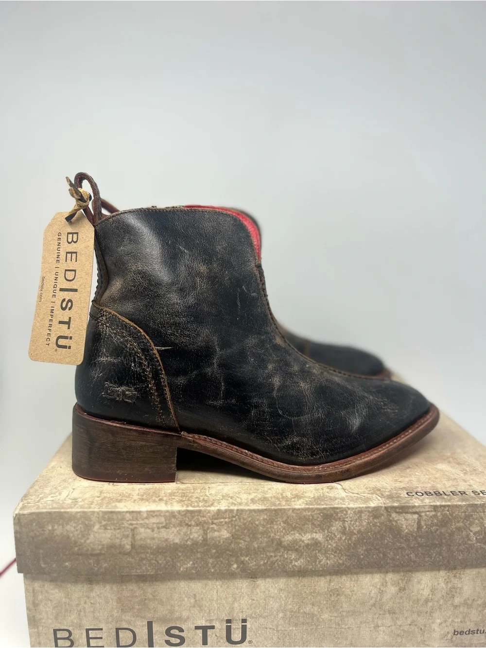BedStu Tabitha Leather Boots Size 10